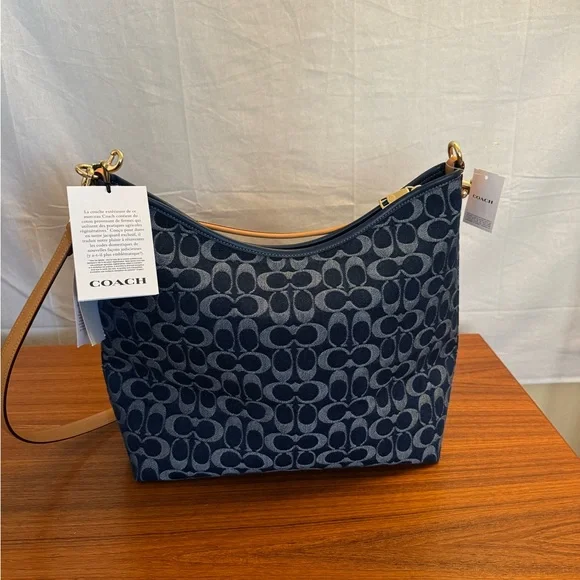 COACH Laurel Large shoulder bag in Signature Denim - Picture 3 of 6